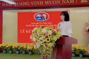 🎉 LỄ KẾT NẠP ĐẢNG VIÊN MỚI TẠI CHI BỘ TRƯỜNG MẦM NON VĨNH THỰC 🎉